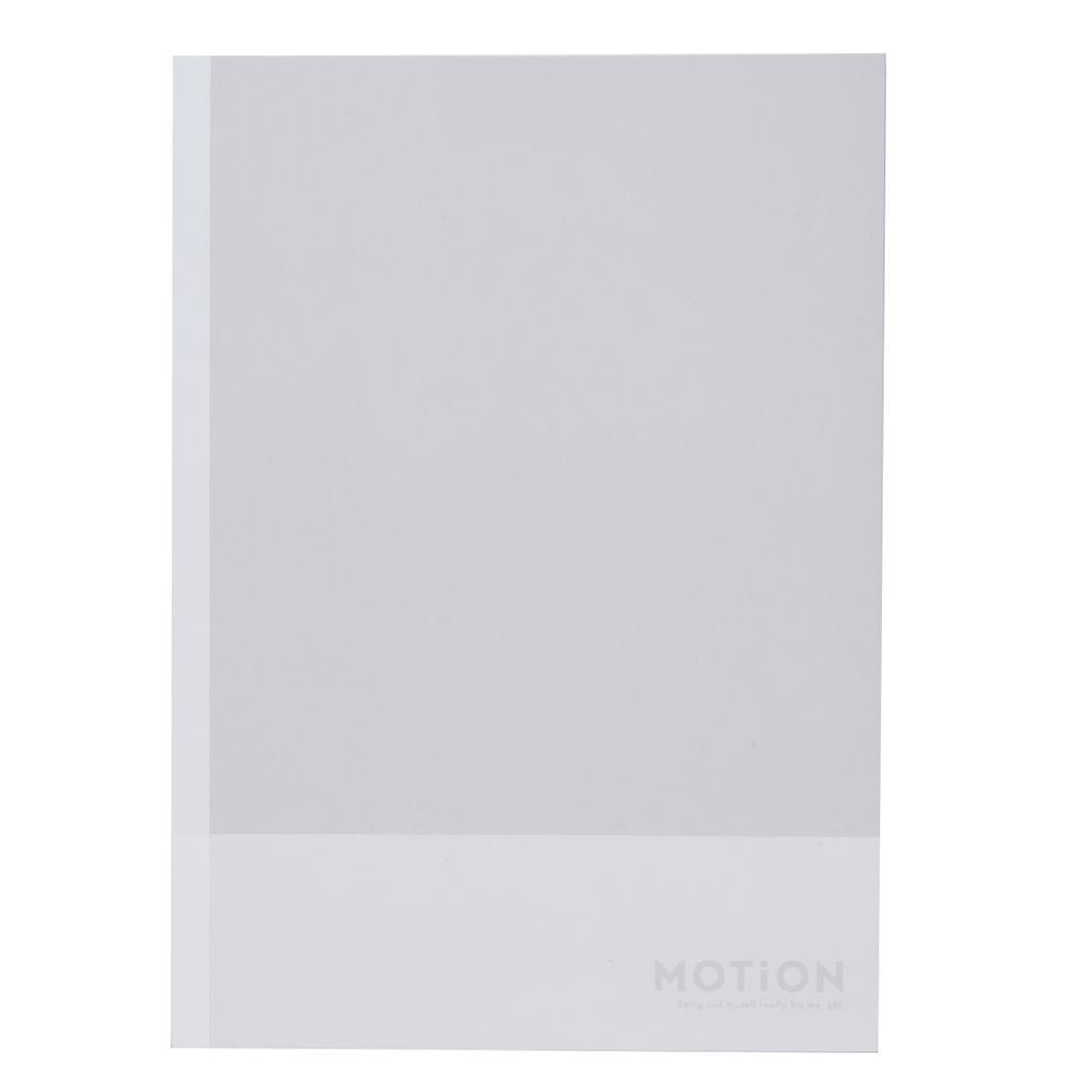 MOTiON 横罫ノート B5クロスノート gray カミオジャパン 新学期準備文具 シンプル グッズ メール便可 シネマコレクション