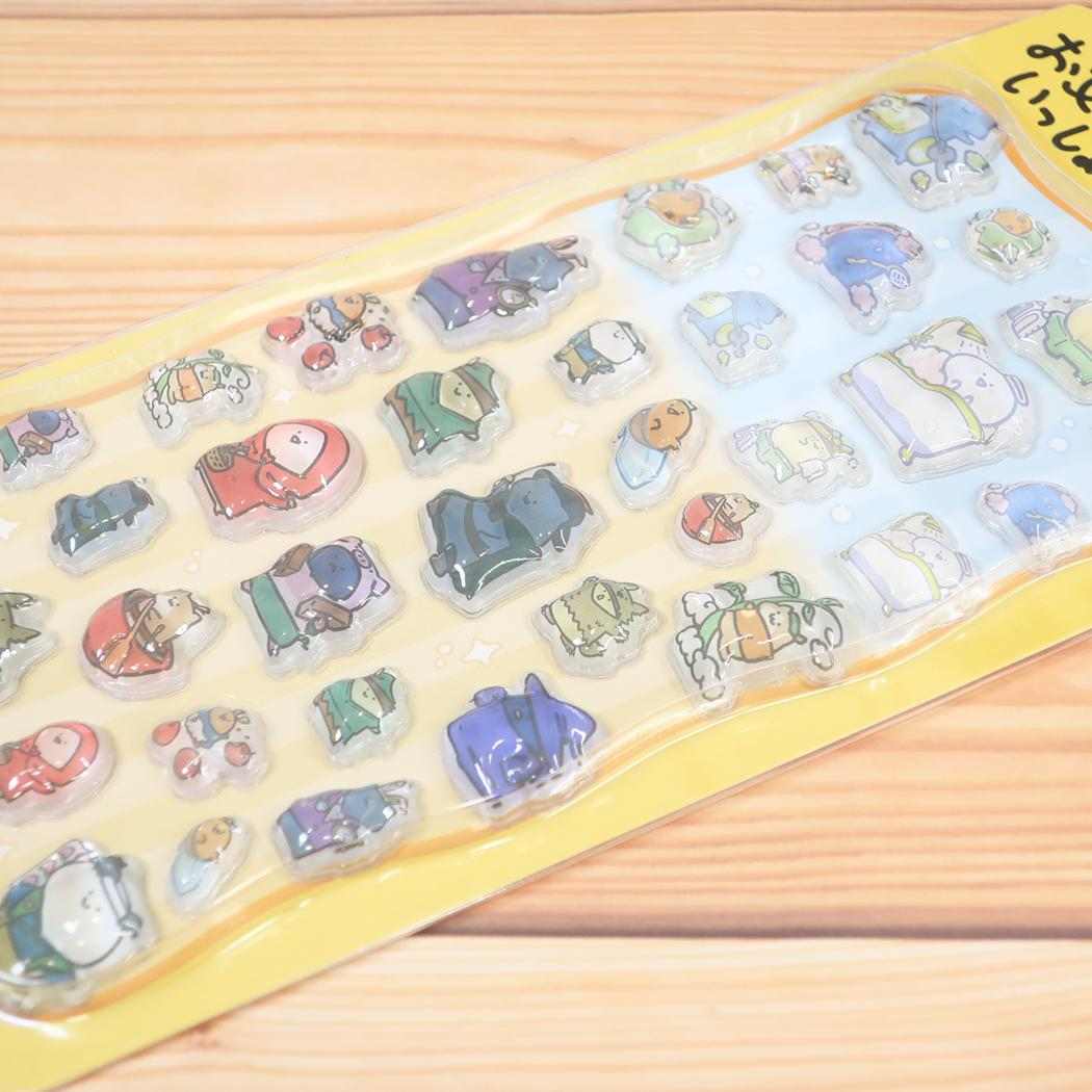 お文具といっしょ チェリジェムステッカー バスタイム 童話