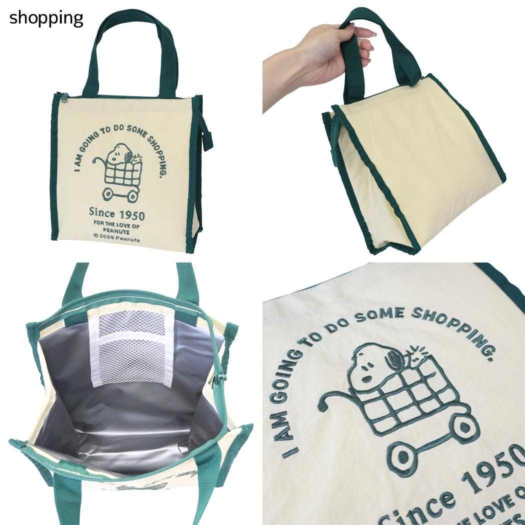 スヌーピー 保冷バッグ ランチバッグ shopping ピーナッツ カミオジャパン