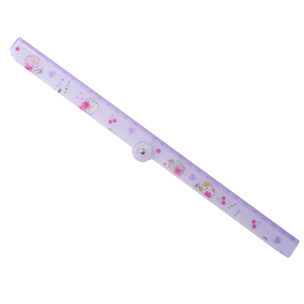 もぐにゃん ものさし 分度器付き折りたたみ定規 チェリー カミオジャパン 小学生 中学生 新学期準備文具 グッズ メール便可 シネマコレクション