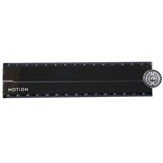 MOTiON ものさし 分度器付き折りたたみ定規 BLACK カミオジャパン 小学生 中学生 新学期準備文具 グッズ メール便可 シネマコレクション