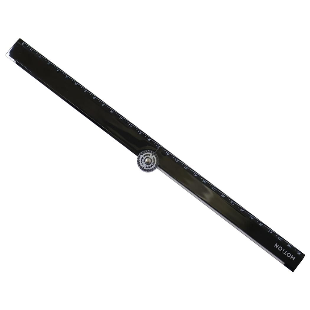 MOTiON ものさし 分度器付き折りたたみ定規 BLACK カミオジャパン 小学生 中学生 新学期準備文具 グッズ メール便可 シネマコレクション