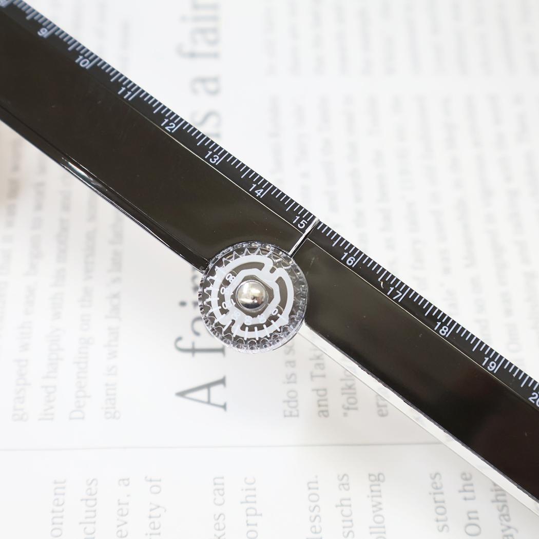 MOTiON ものさし 分度器付き折りたたみ定規 BLACK カミオジャパン 小学生 中学生 新学期準備文具 グッズ メール便可 シネマコレクション