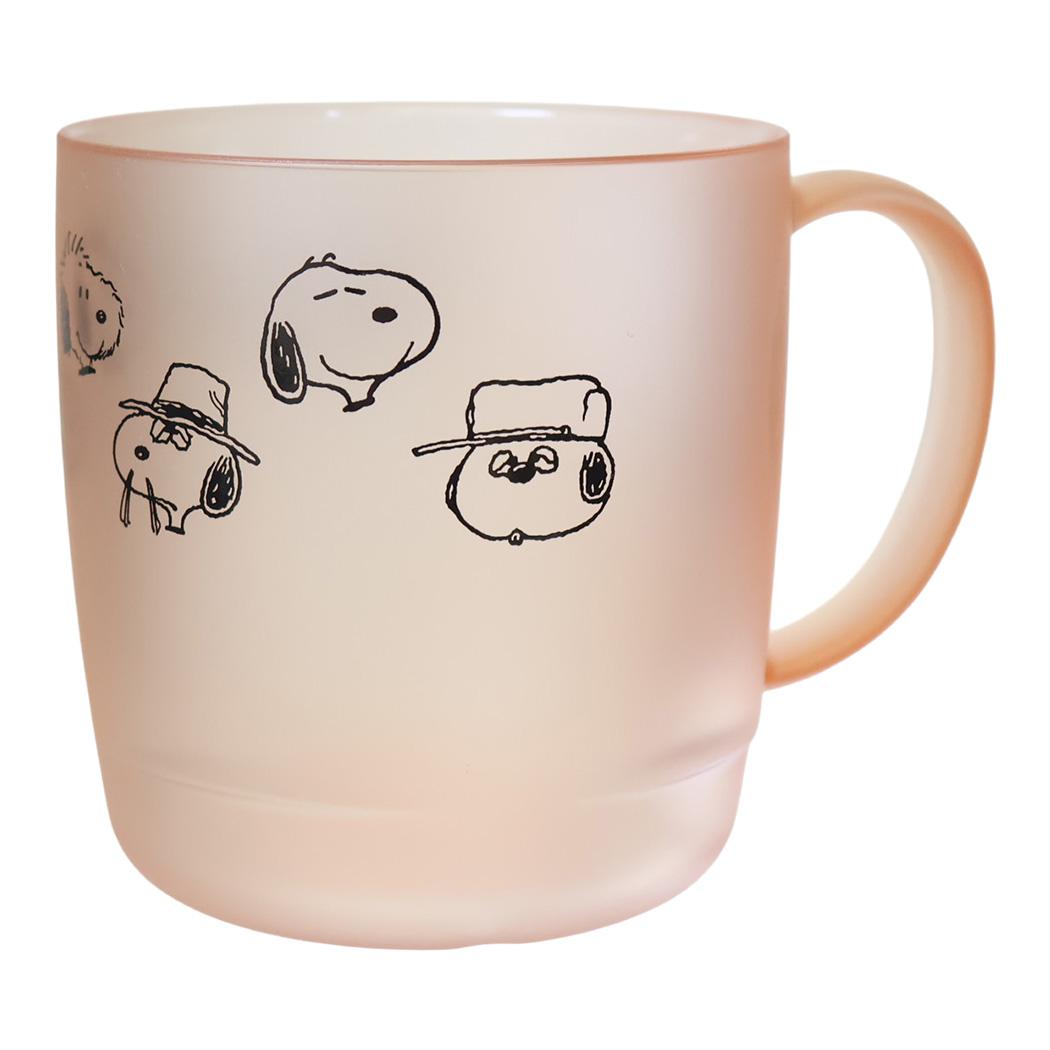 スヌーピー マグカップ クリアカップ 300mL cheerful mood ピーナッツ カミオジャパン