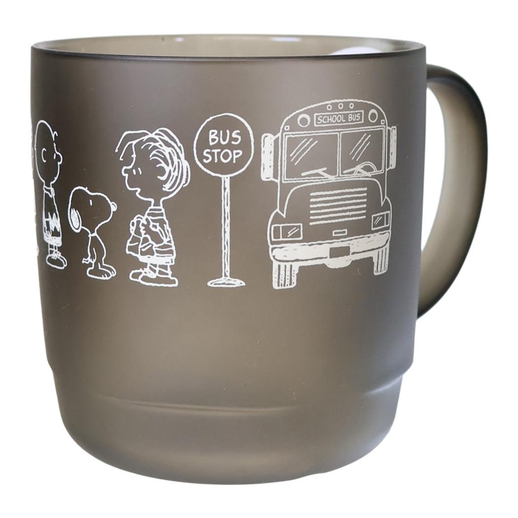 スヌーピー マグカップ クリアカップ 300mL PEANUTS SCHOOL ピーナッツ カミオジャパン