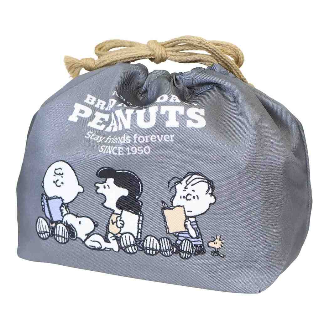 スヌーピー ランチ巾着 お弁当きんちゃくポーチ PEANUTS SCHOOL ピーナッツ カミオジャパン