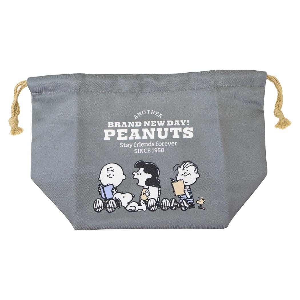 スヌーピー ランチ巾着 お弁当きんちゃくポーチ PEANUTS SCHOOL ピーナッツ カミオジャパン