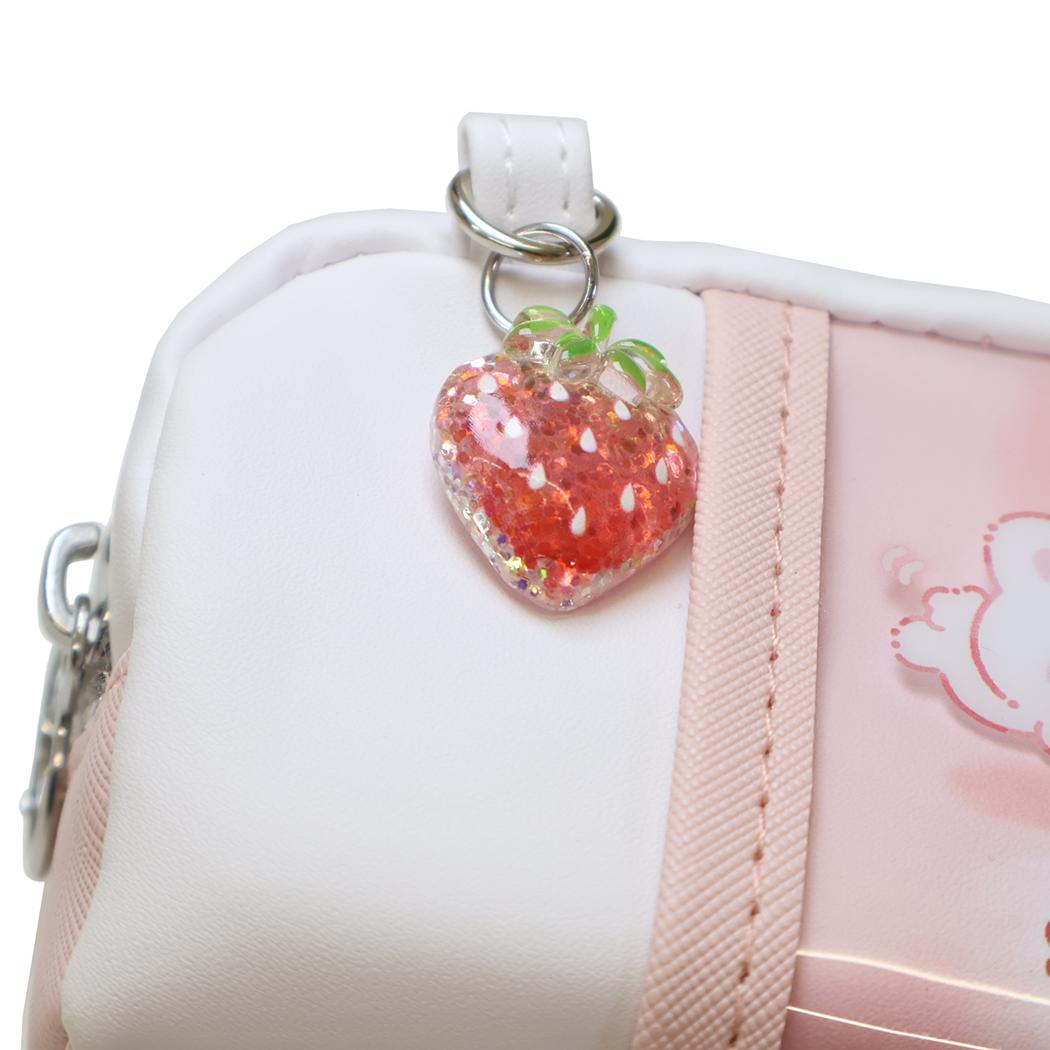 しゅがのん ペンポーチ ツインファスナーペンケース いちごティー カミオジャパン 新学期準備文具 キャラクター グッズ シネマコレクション