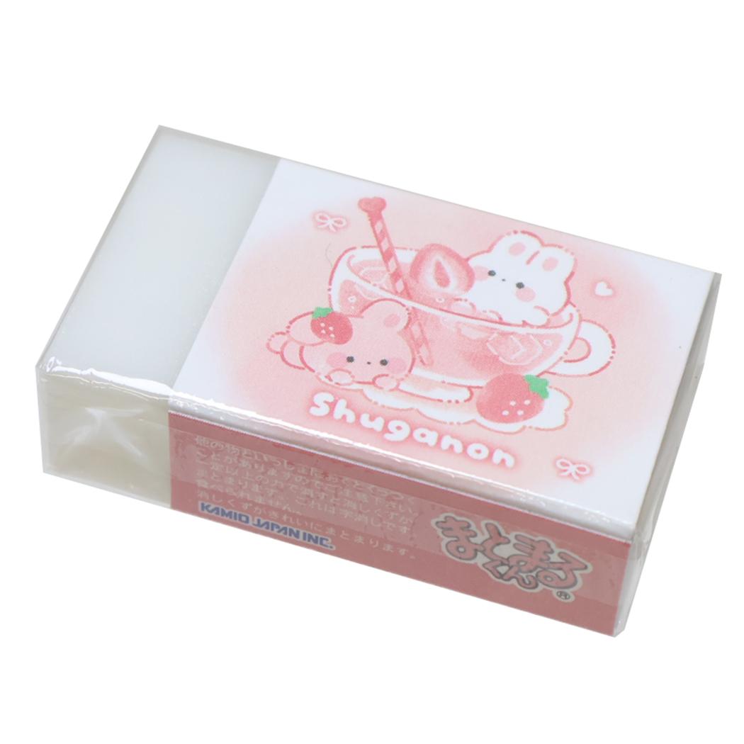しゅがのん けしごむ まとまるくん消しゴム いちごティー カミオジャパン 新学期準備文具 日本製 キャラクター グッズ メール便可 シネマコレクション