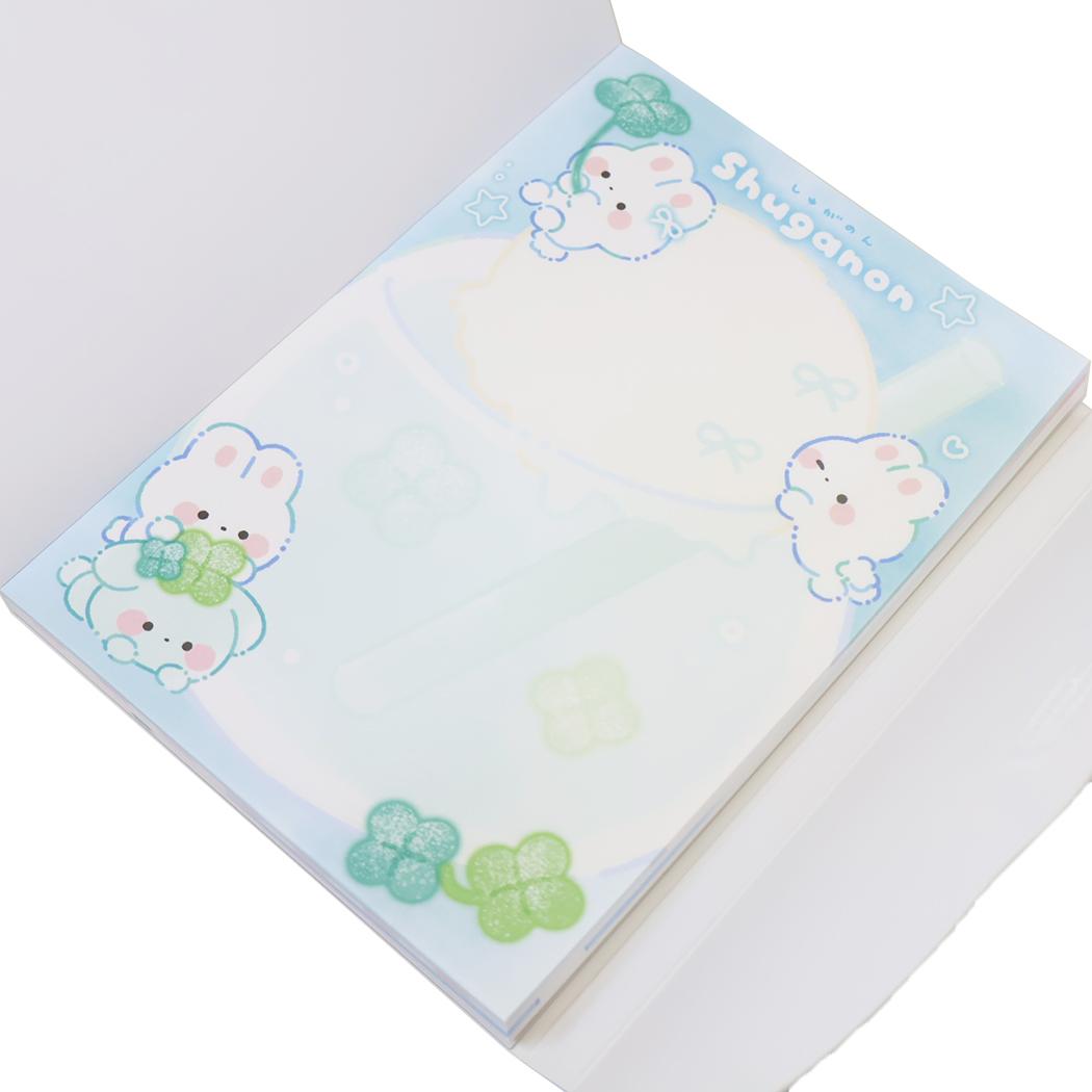 しゅがのん メモ帳 ダイカットカバー付きメモ クローバー カミオジャパン 新学期準備文具 日本製 キャラクター グッズ メール便可 シネマコレクション