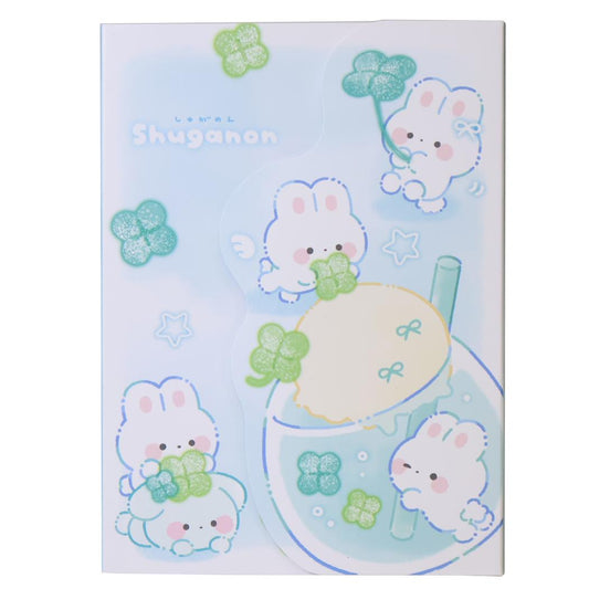 しゅがのん メモ帳 ダイカットカバー付きメモ クローバー カミオジャパン 新学期準備文具 日本製 キャラクター グッズ メール便可 シネマコレクション