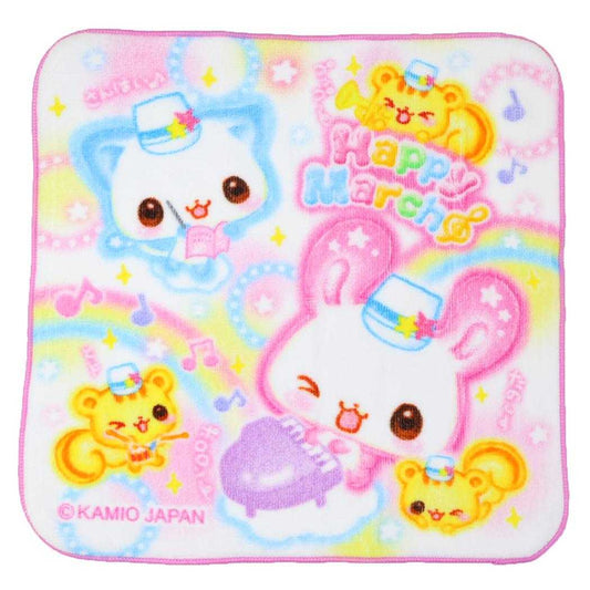 平成ファンシー ミニタオル ハンドタオル Happy March カミオジャパン 汗拭きタオル かわいい グッズ メール便可 シネマコレクション