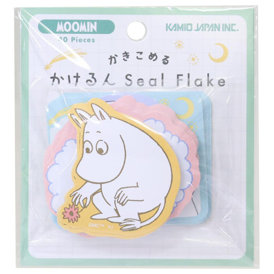 ムーミン メッセージシール かきこめる かけるんSeal Flake 北欧 カミオジャパン ラッピング 伝言 キャラクター グッズ メール便可 シネマコレクション