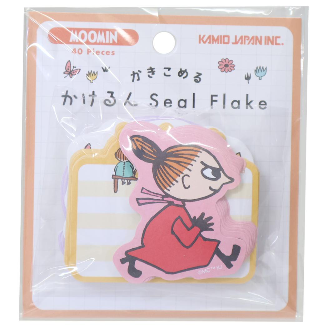 ムーミン メッセージシール かきこめる かけるんSeal Flake リトルミイ 北欧 カミオジャパン ラッピング 伝言 キャラクター グッズ メール便可 シネマコレクション