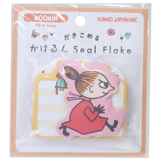 ムーミン メッセージシール かきこめる かけるんSeal Flake リトルミイ 北欧 カミオジャパン ラッピング 伝言 キャラクター グッズ メール便可 シネマコレクション
