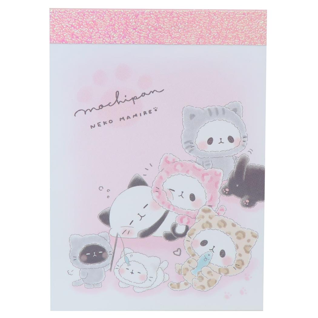 もちもちぱんだ メモ帳 プチメモ ミニミニメモ ねこまみれ カミオジャパン