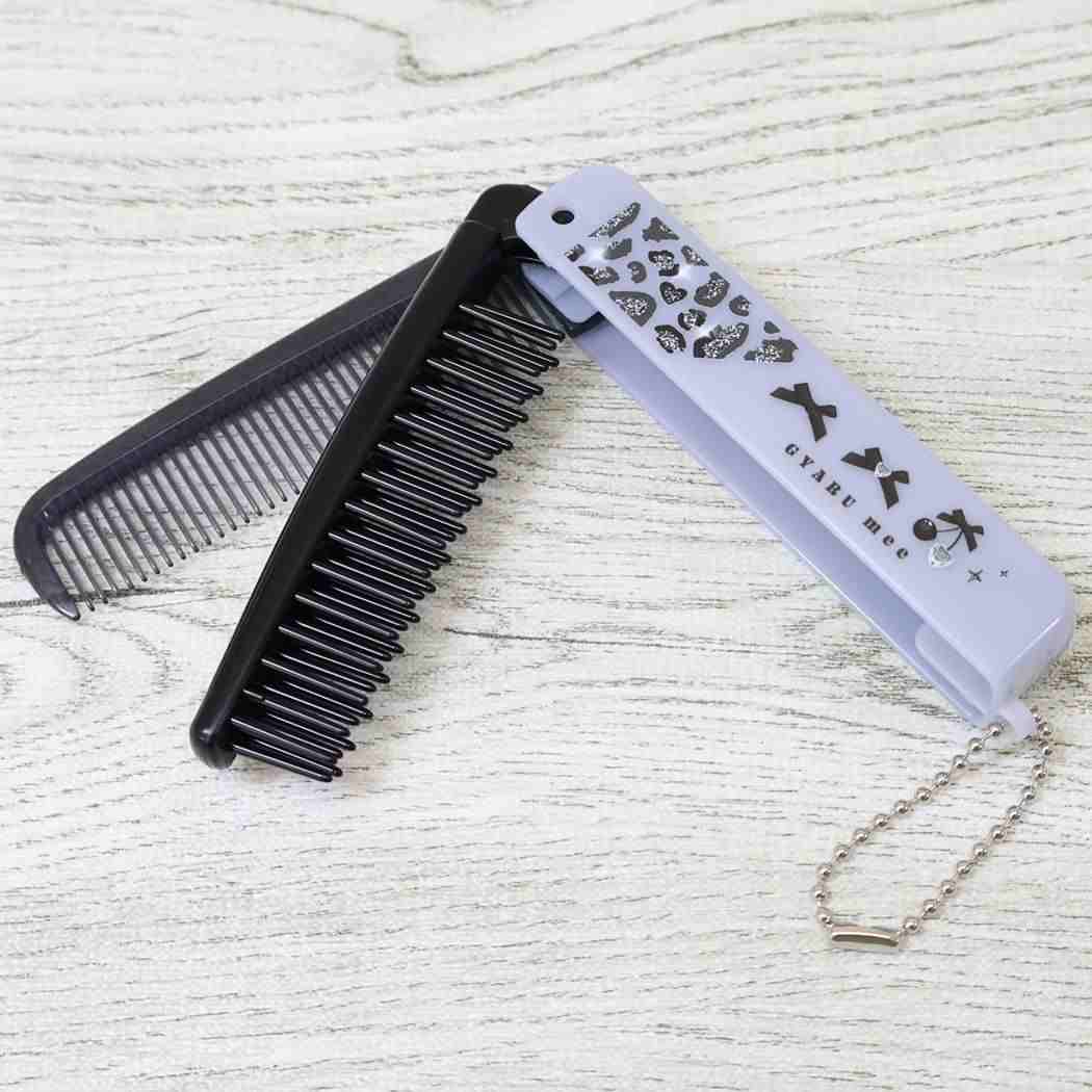GYARUmee ヘアブラシ 折りたたみブラシ＆コーム カミオジャパン 折りたたみくし プレゼント グッズ メール便可 シネマコレクション