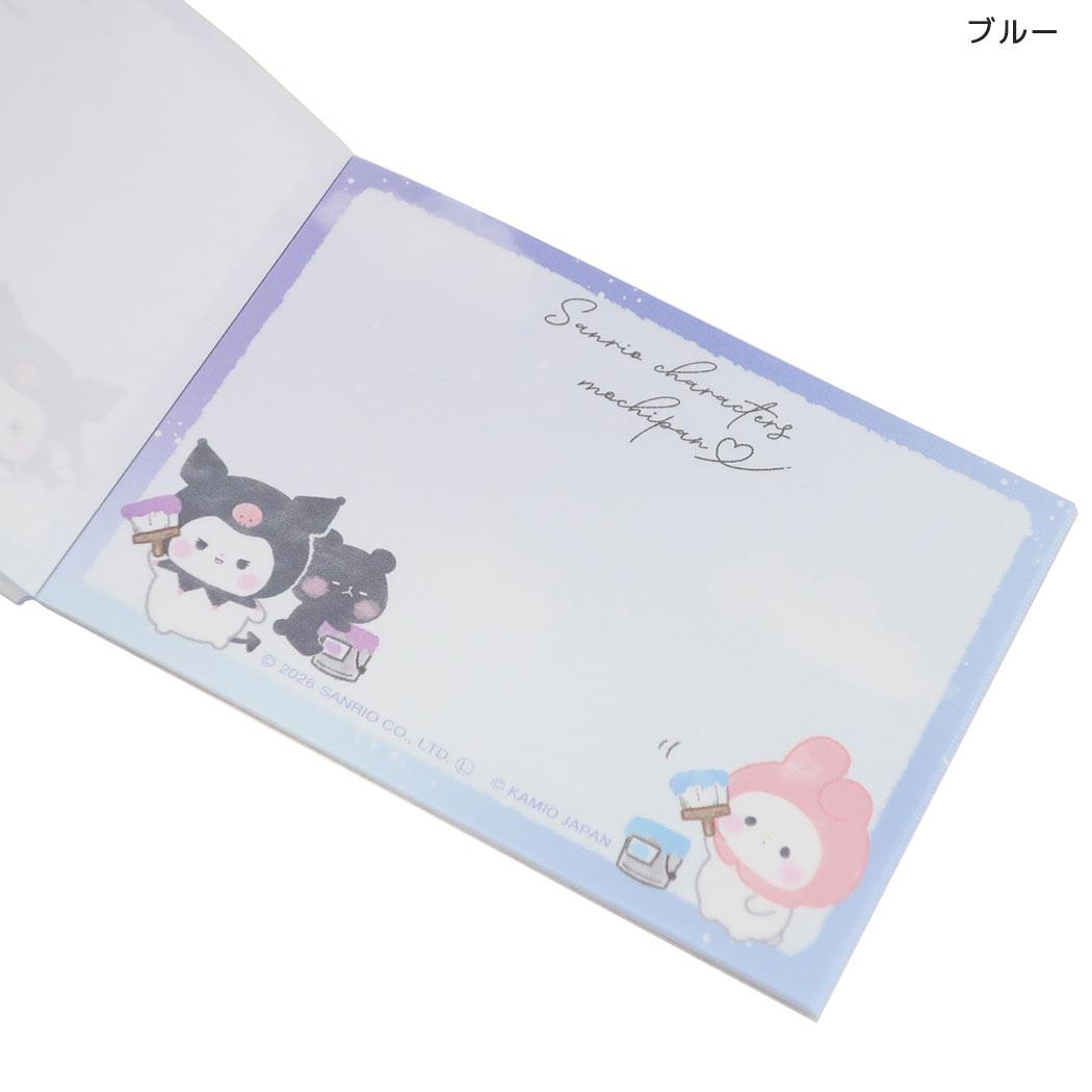 サンリオキャラクターズxもちもちぱんだ メモ帳 ミニミニメモ SORAIRO OEKAKI ブルー Sanrio カミオジャパン