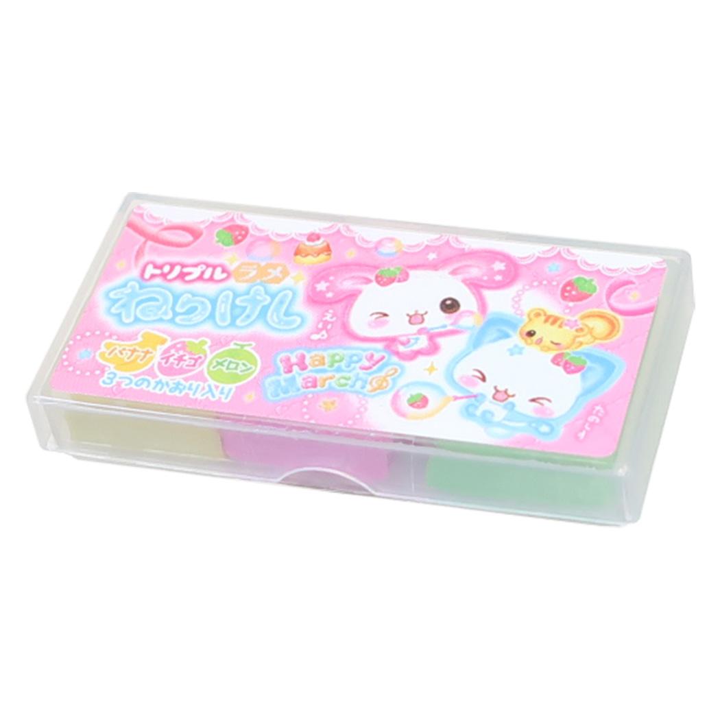 消しゴム トリプルラメねりけし Happy March カミオジャパン