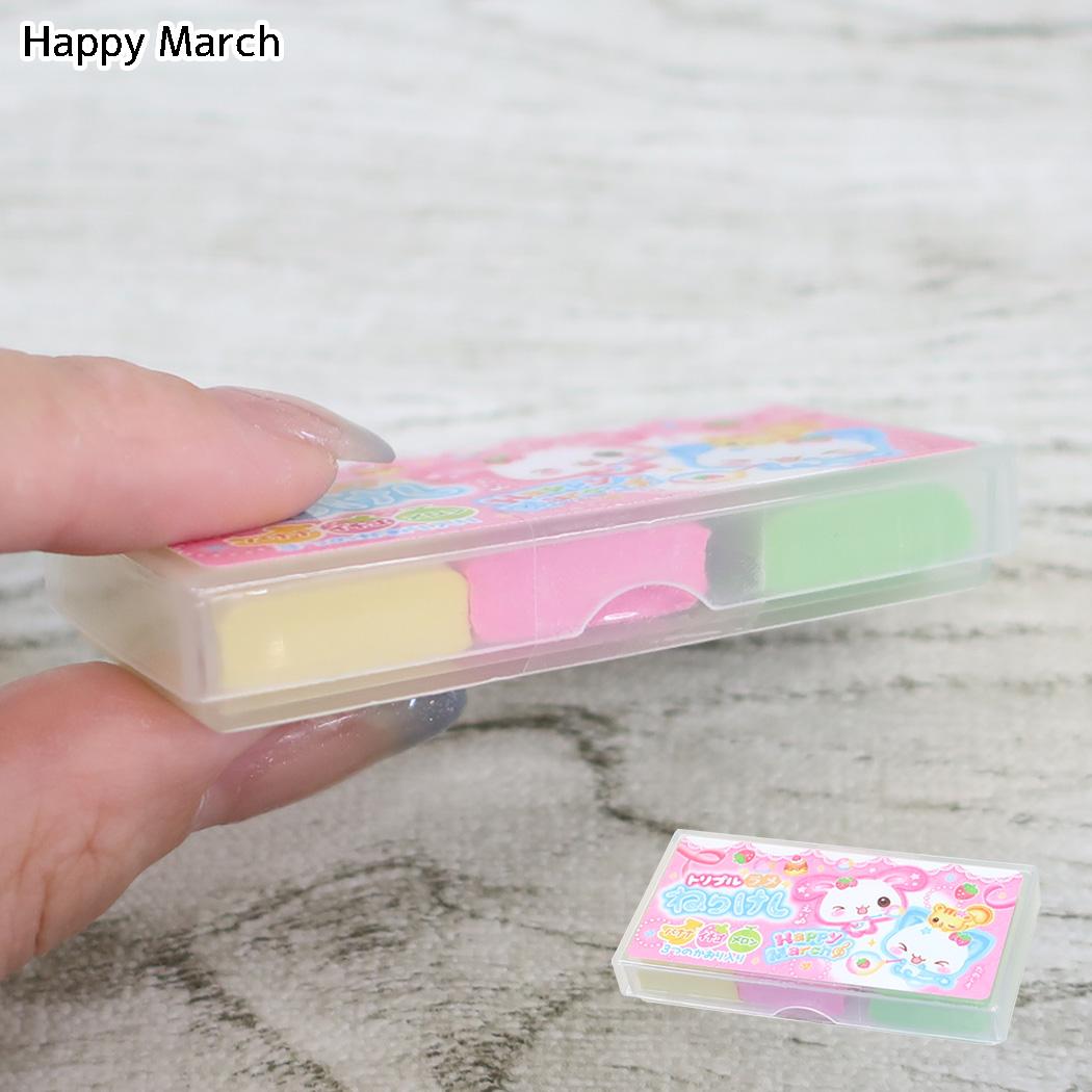 消しゴム トリプルラメねりけし Happy March カミオジャパン