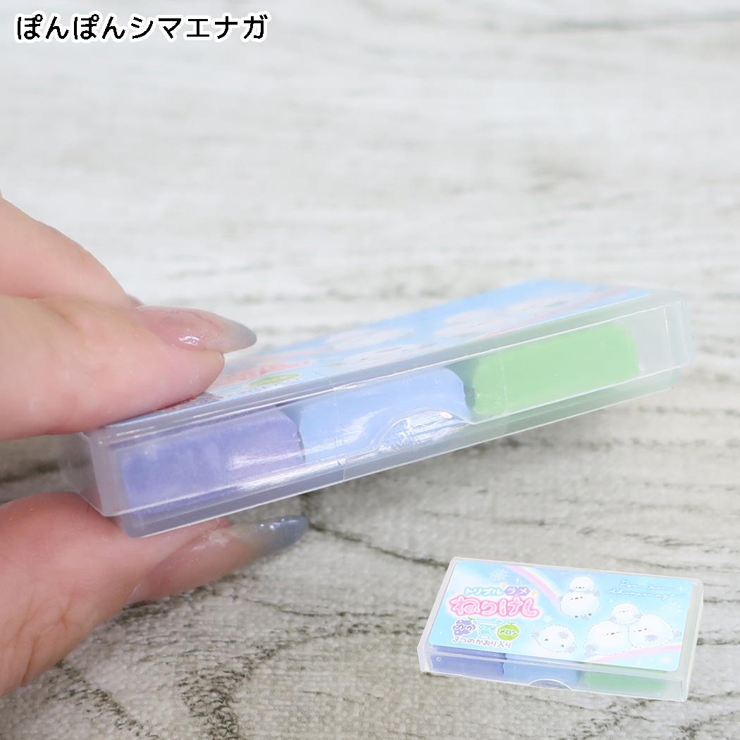消しゴム トリプルラメねりけし ポンポンシマエナガ カミオジャパン
