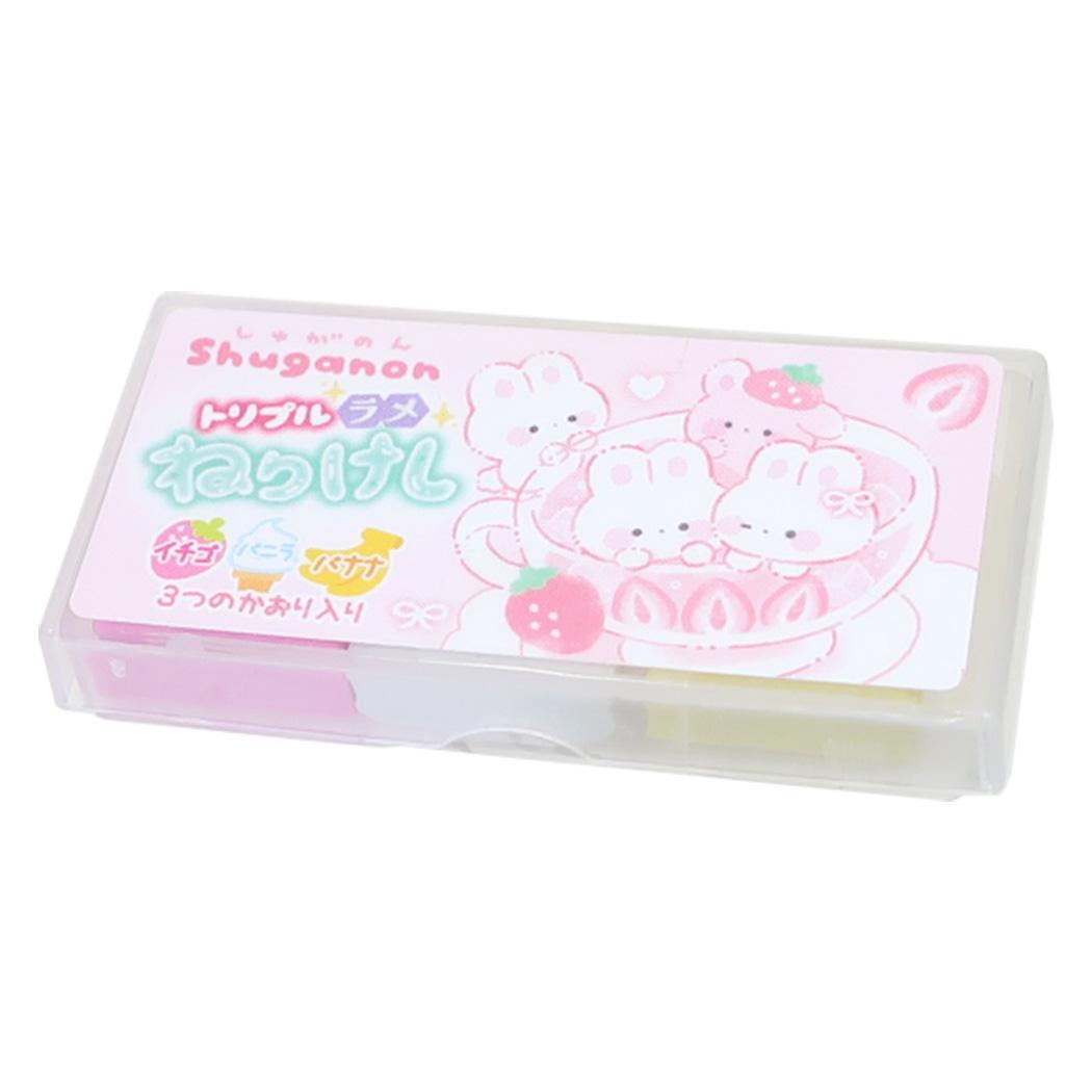 消しゴム トリプルラメねりけし しゅがのん カミオジャパン