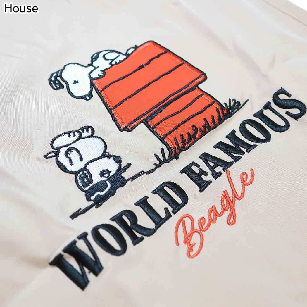 スヌーピー ショッピングバッグ ショルダー付きエコバッグ WORLD FAMOUS House ピーナッツ カミオジャパン