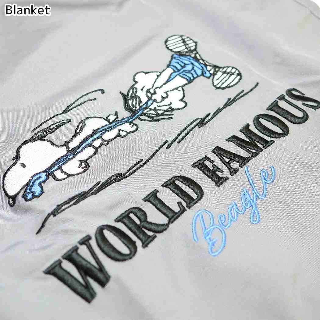 スヌーピー ショッピングバッグ ショルダー付きエコバッグ WORLD FAMOUS Blanket ピーナッツ カミオジャパン