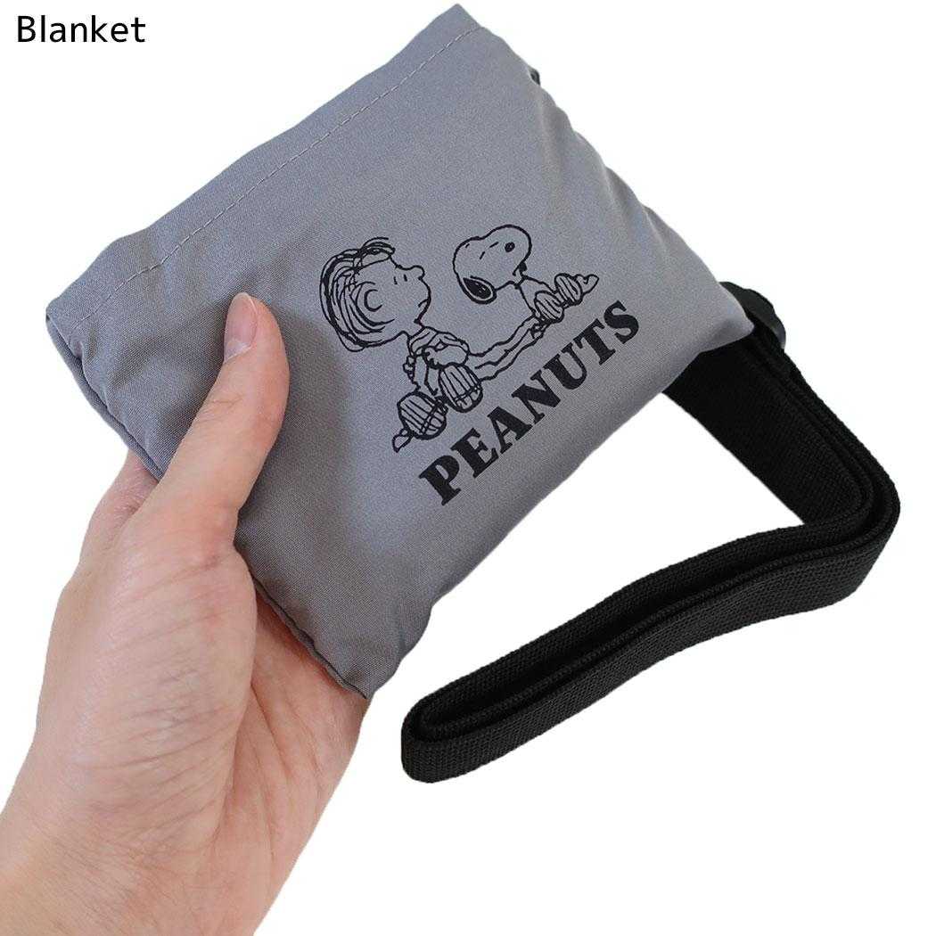スヌーピー ショッピングバッグ ショルダー付きエコバッグ WORLD FAMOUS Blanket ピーナッツ カミオジャパン
