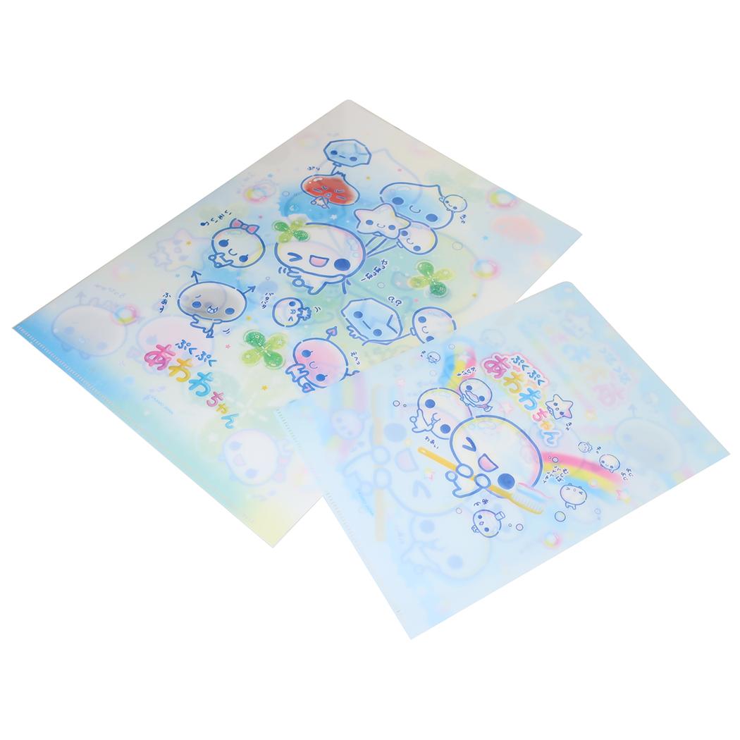ぷくぷくあわわちゃん クリアフォルダー セットクリアファイル A4 A5 クローバー カミオジャパン
