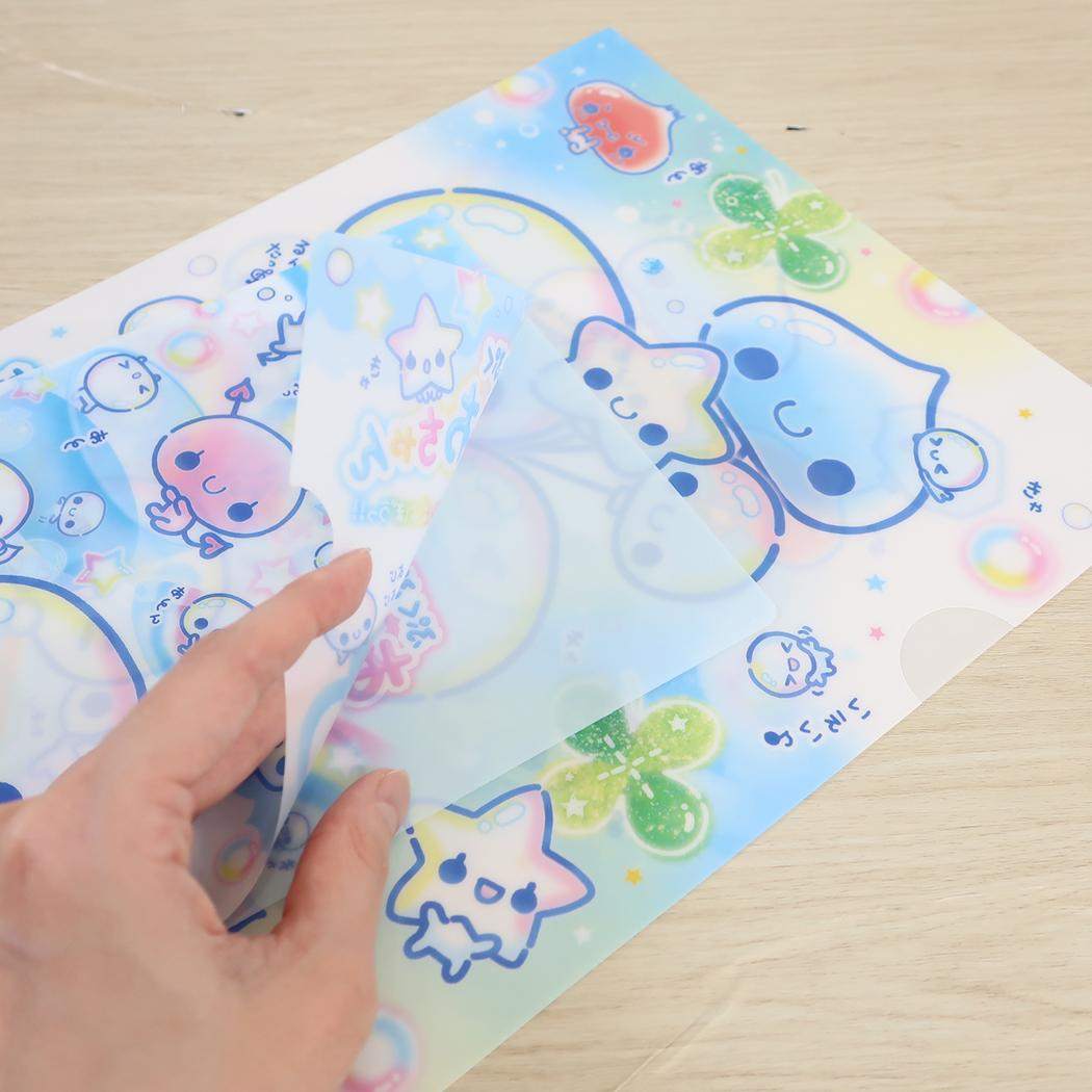 ぷくぷくあわわちゃん クリアフォルダー セットクリアファイル A4 A5 クローバー カミオジャパン