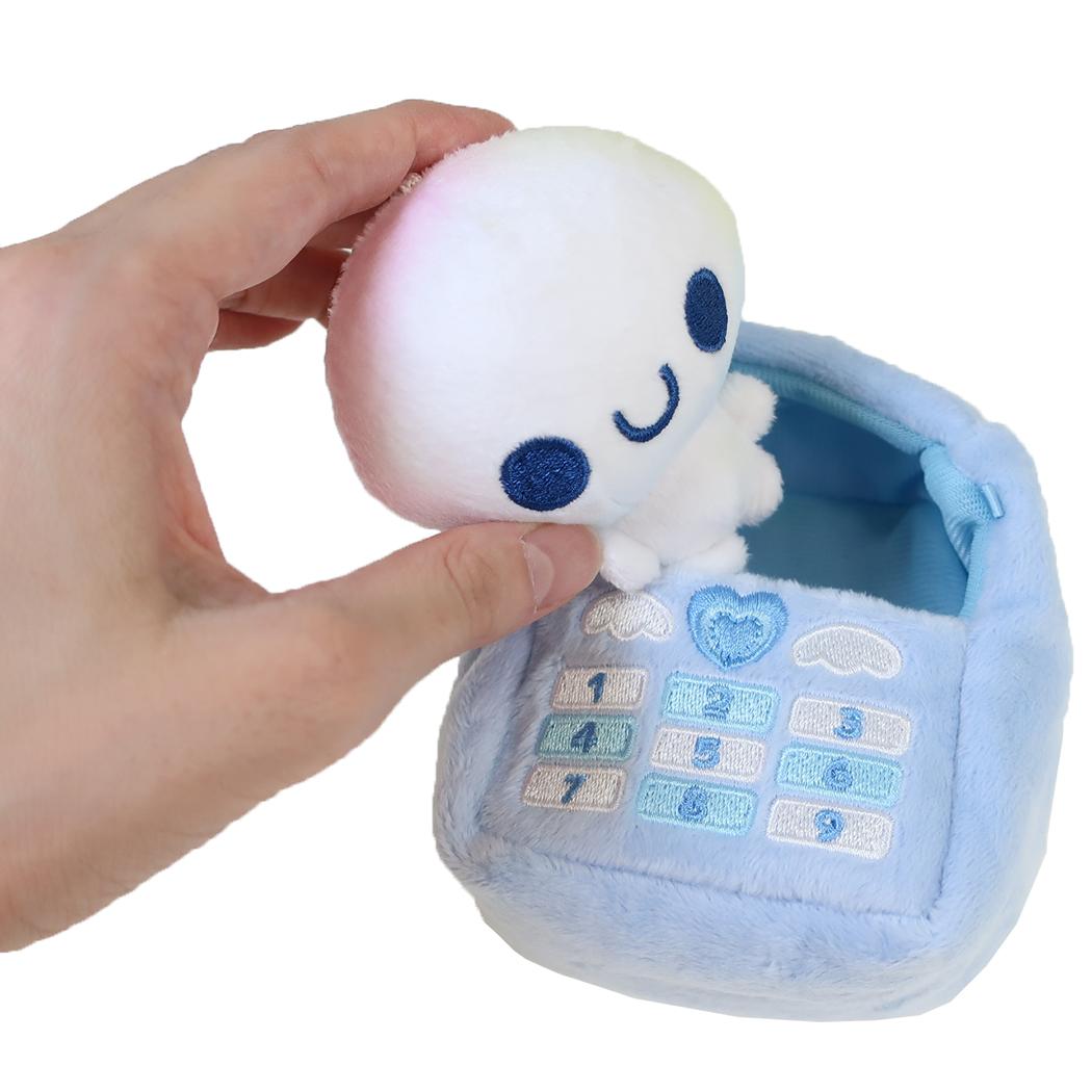 ぷくぷくあわわちゃん キーリング おでかけぬいフォンキーホルダー A カミオジャパン