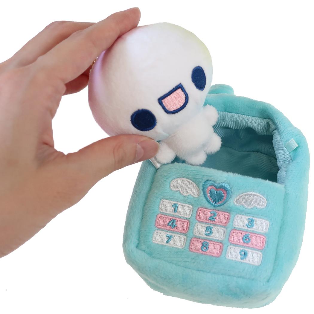 ぷくぷくあわわちゃん キーリング おでかけぬいフォンキーホルダー B カミオジャパン