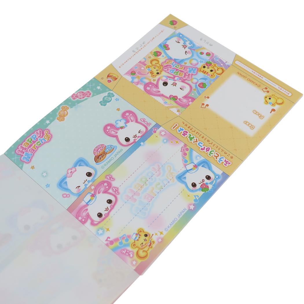 平成ファンシー メモ帳 ホログラム A6 メモ Happy March カミオジャパン
