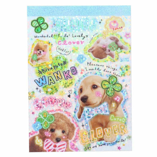 平成ファンシー メモ帳 ホログラム A6 メモ kirapote WANKO カミオジャパン