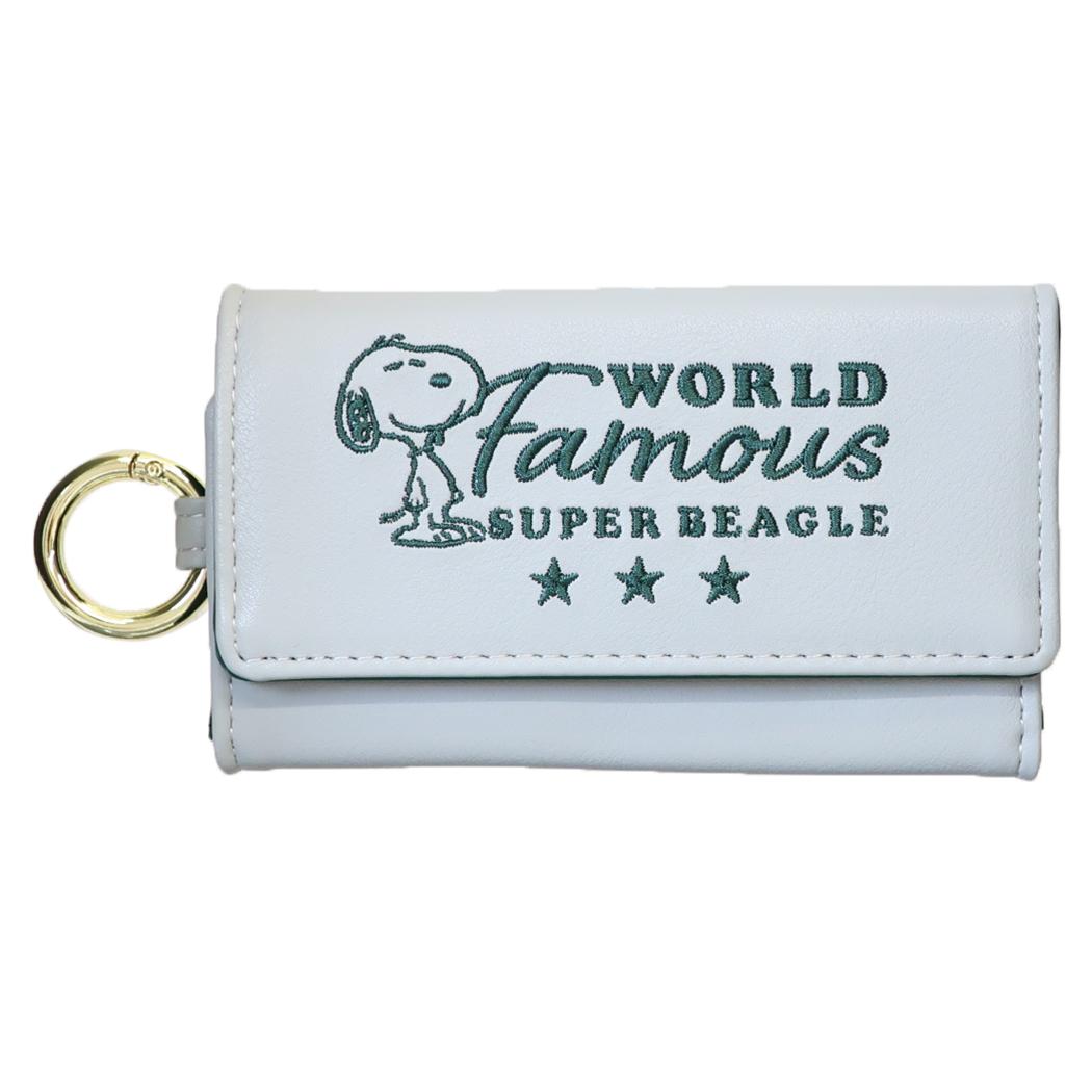 スヌーピー 鍵ケース 3つ折りキーケース SUPER BEAGLE ピーナッツ カミオジャパン