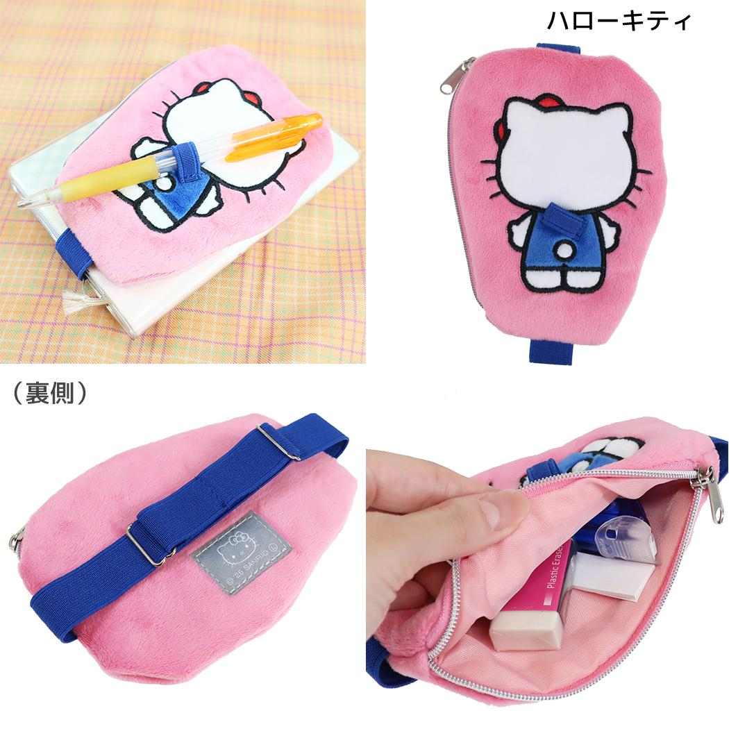 サンリオキャラクターズ ミニポーチ しょいっコ ブックバンド付きペンホルダー ハローキティ Sanrio カミオジャパン