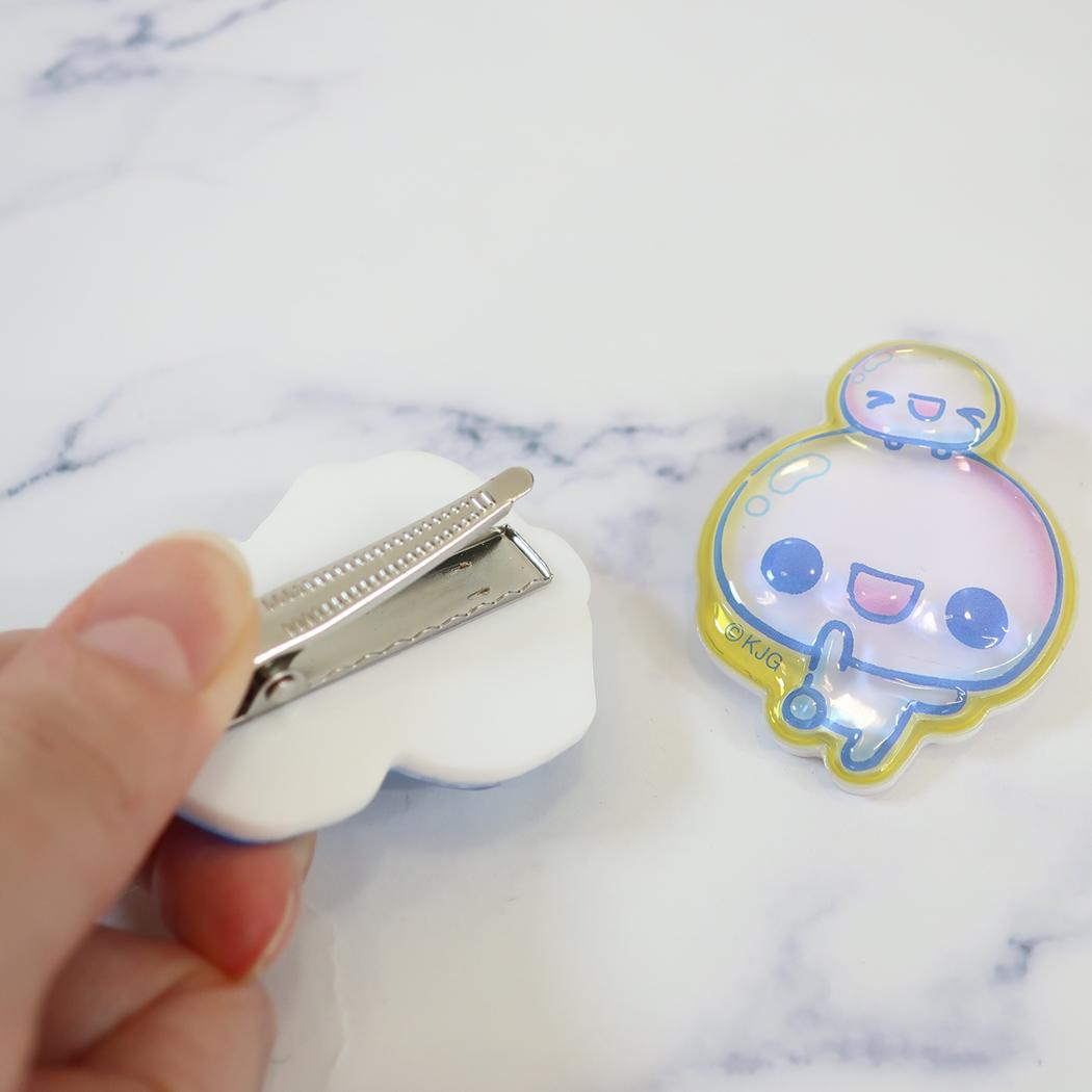 ぷくぷくあわわちゃん クリップ ちゅるりんマルチクリップ クローバー カミオジャパン