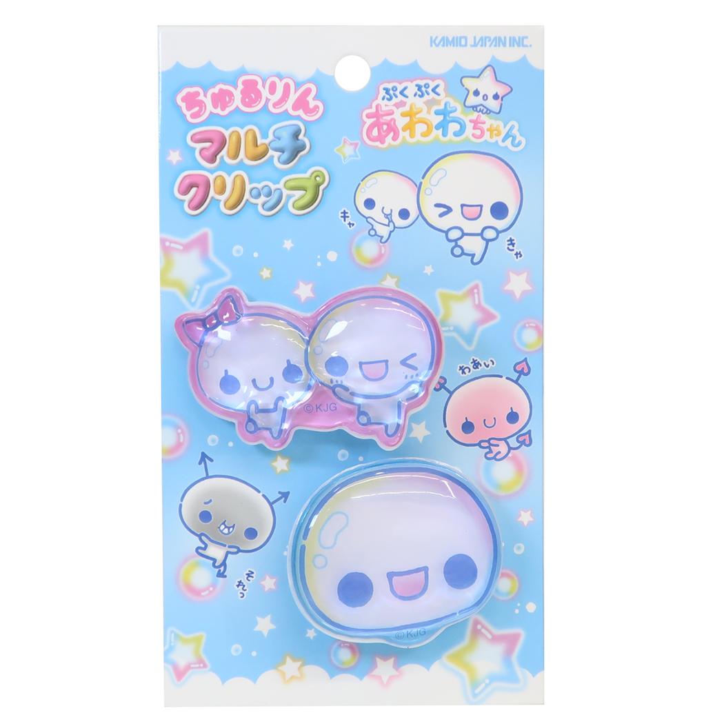 ぷくぷくあわわちゃん クリップ ちゅるりんマルチクリップ スター カミオジャパン