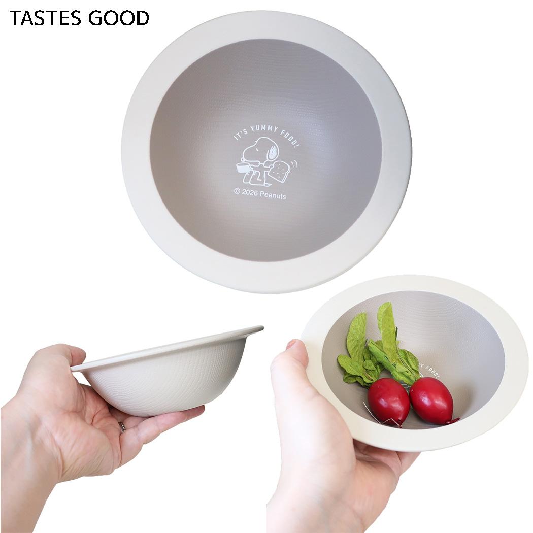スヌーピー 中皿 リムプレートS TASTES GOOD ピーナッツ カミオジャパン