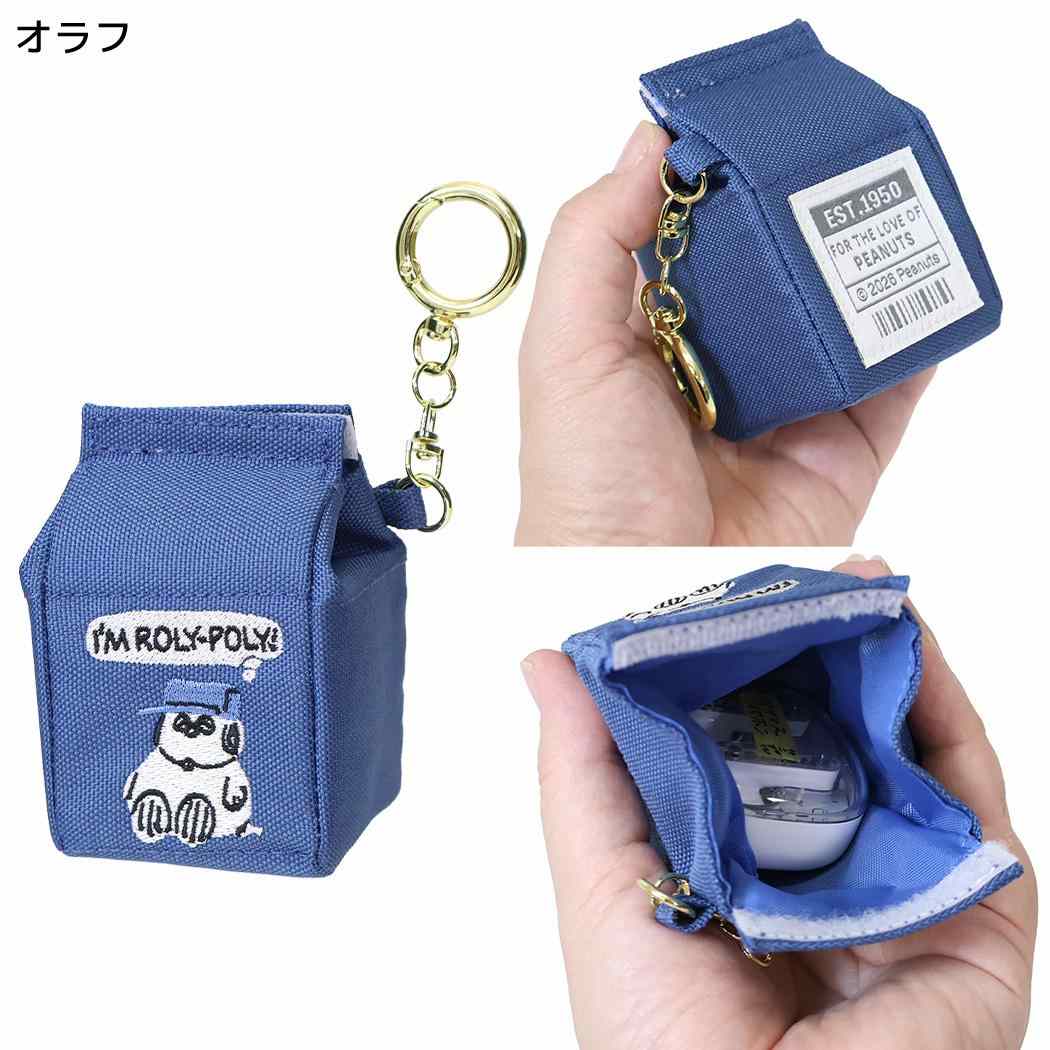 スヌーピー ミニポーチ パック型ポーチチャーム 吹き出し オラフ ピーナッツ カミオジャパン