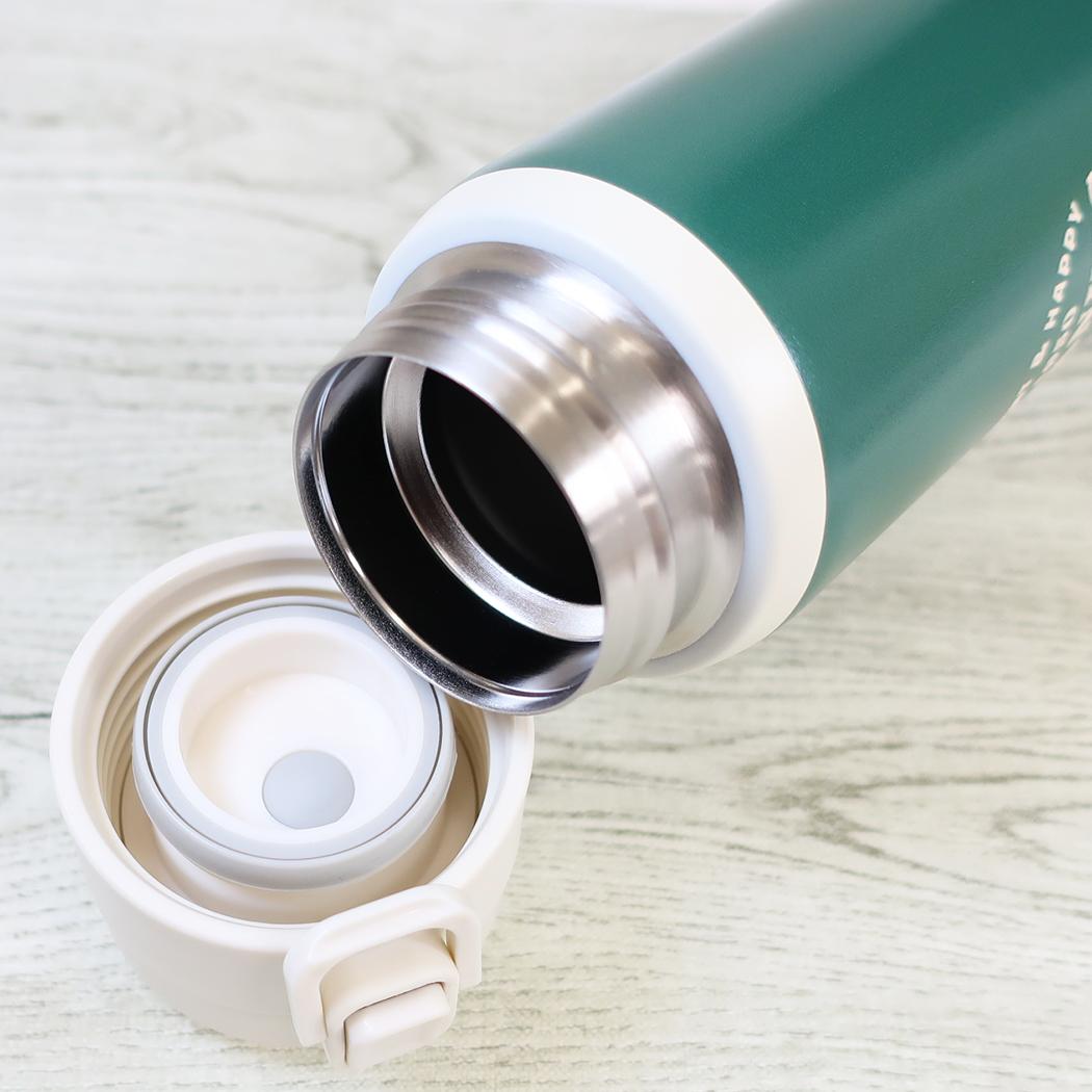 スヌーピー 保温保冷水筒 ワンプッシュステンレスボトル480ml CONTENT＆HAPPY ピーナッツ カミオジャパン