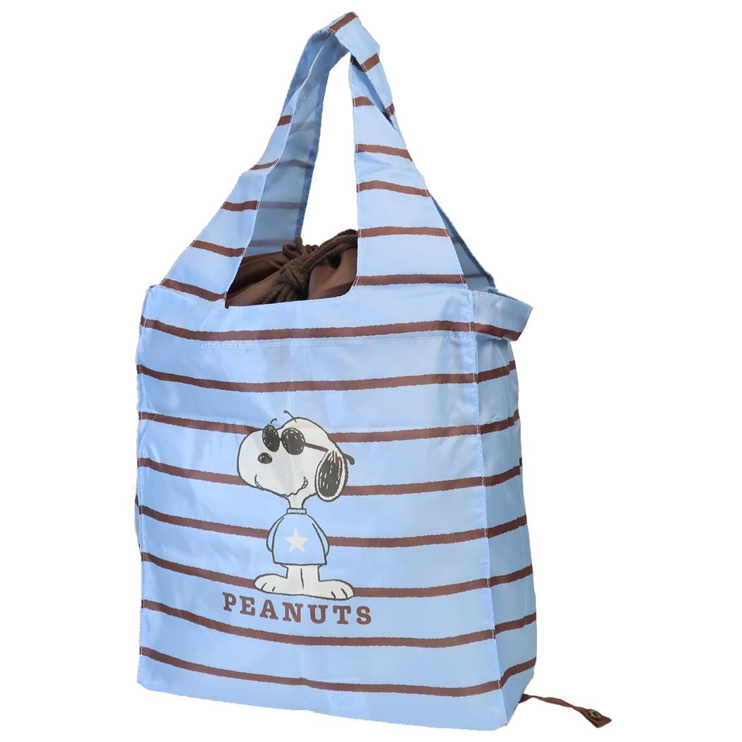 スヌーピー マイバッグ ワイド 底板付 エコバッグ 30L Casual Style ピーナッツ カミオジャパン