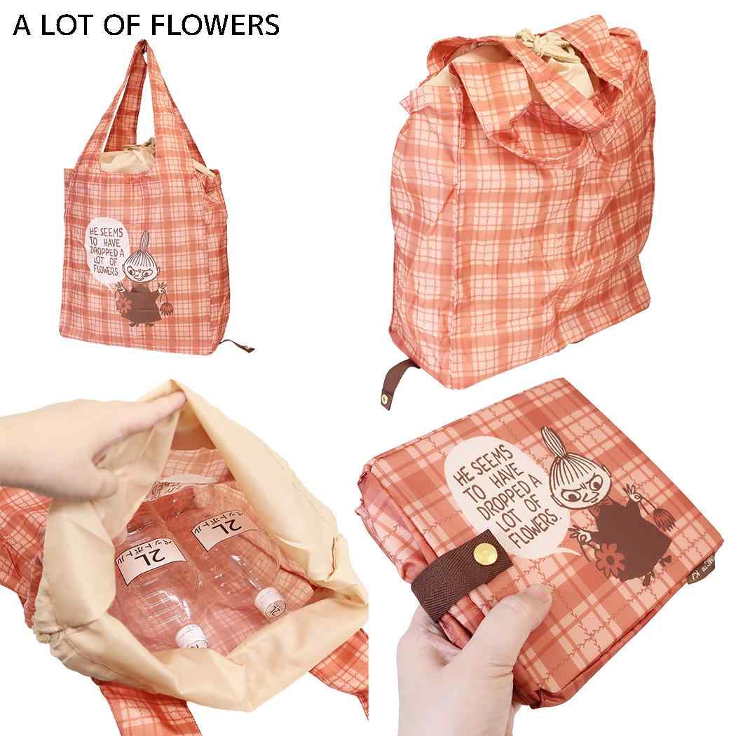 ムーミン マイバッグ ワイド 底板付 エコバッグ 30L A LOT OF FLOWERS 北欧 カミオジャパン