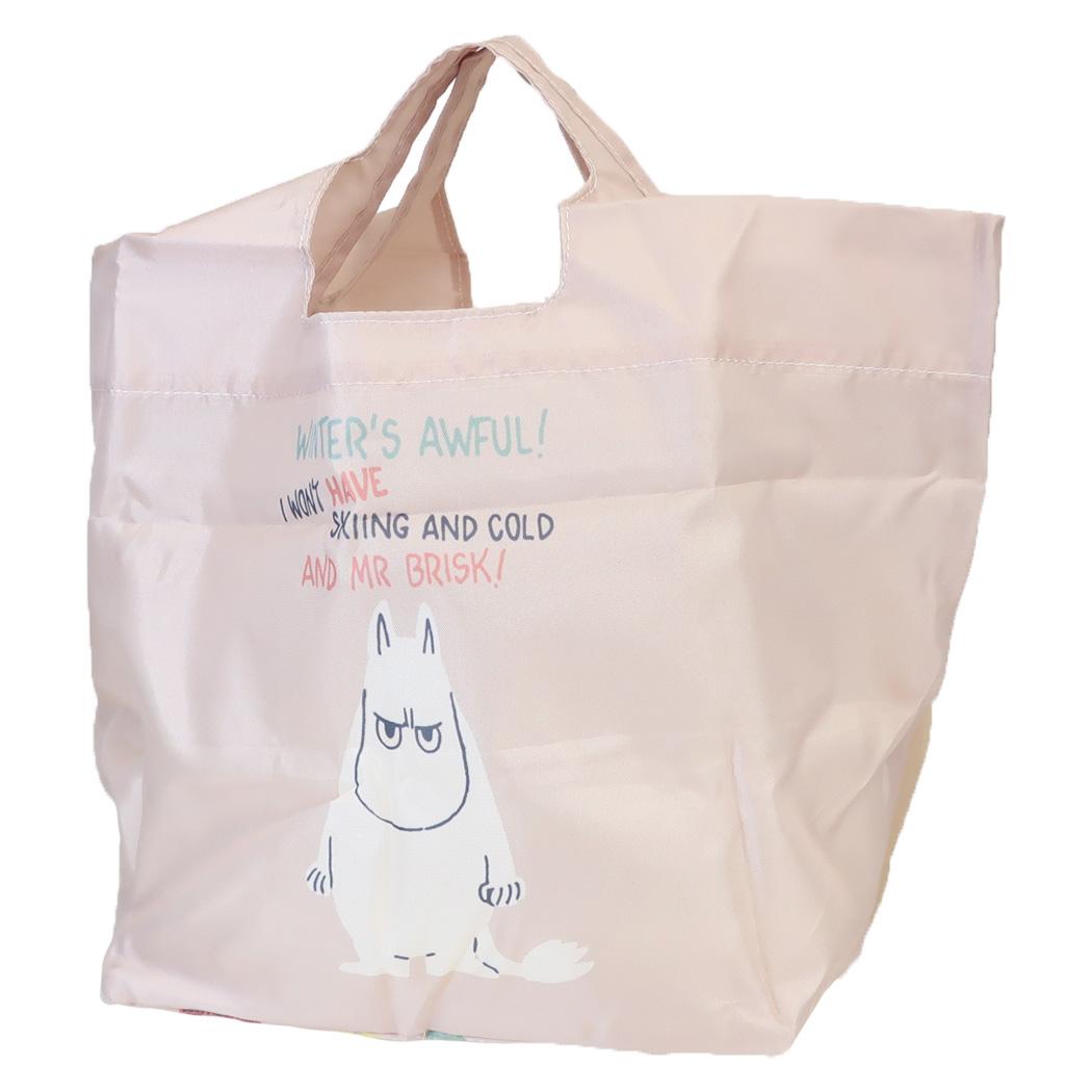 ムーミン マイバッグ 底板付 エコバッグ ミニ ぷんぷん 外ポケット付き 11L 北欧 カミオジャパン