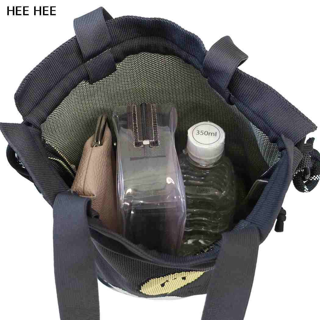 スヌーピー 巾着袋 ニット 巾着 2WAYバッグ HEE HEE ピーナッツ カミオジャパン