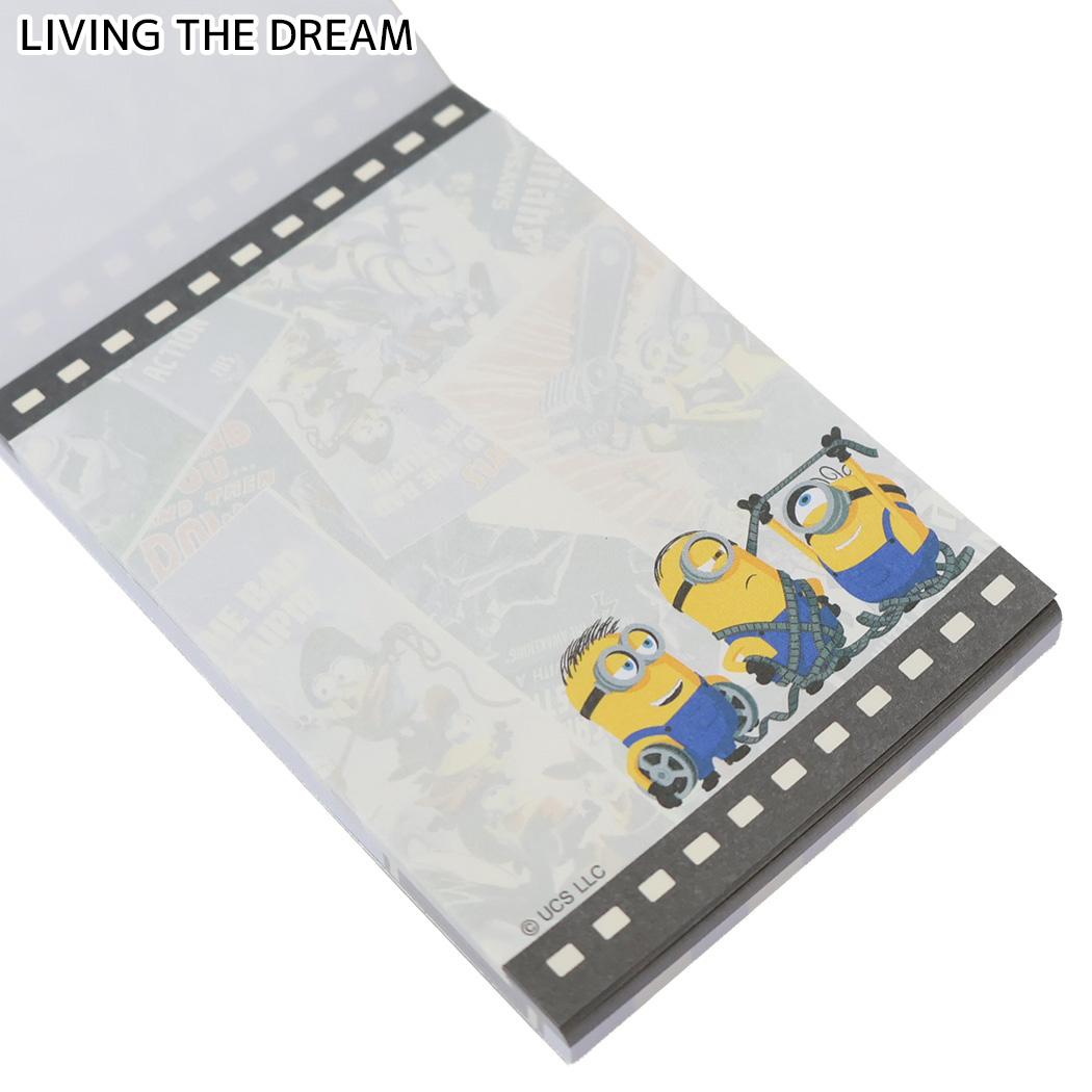 ミニオンズ＆モンスターズ メモ帳 メモミニ ミニミニメモ LIVING THE DREAM ユニバーサル映画 カミオジャパン