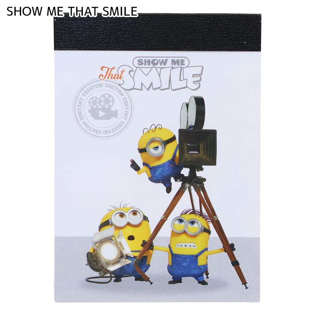 ミニオンズ＆モンスターズ メモ帳 メモミニ ミニミニメモ SHOW ME THAT SMILE ユニバーサル映画 カミオジャパン