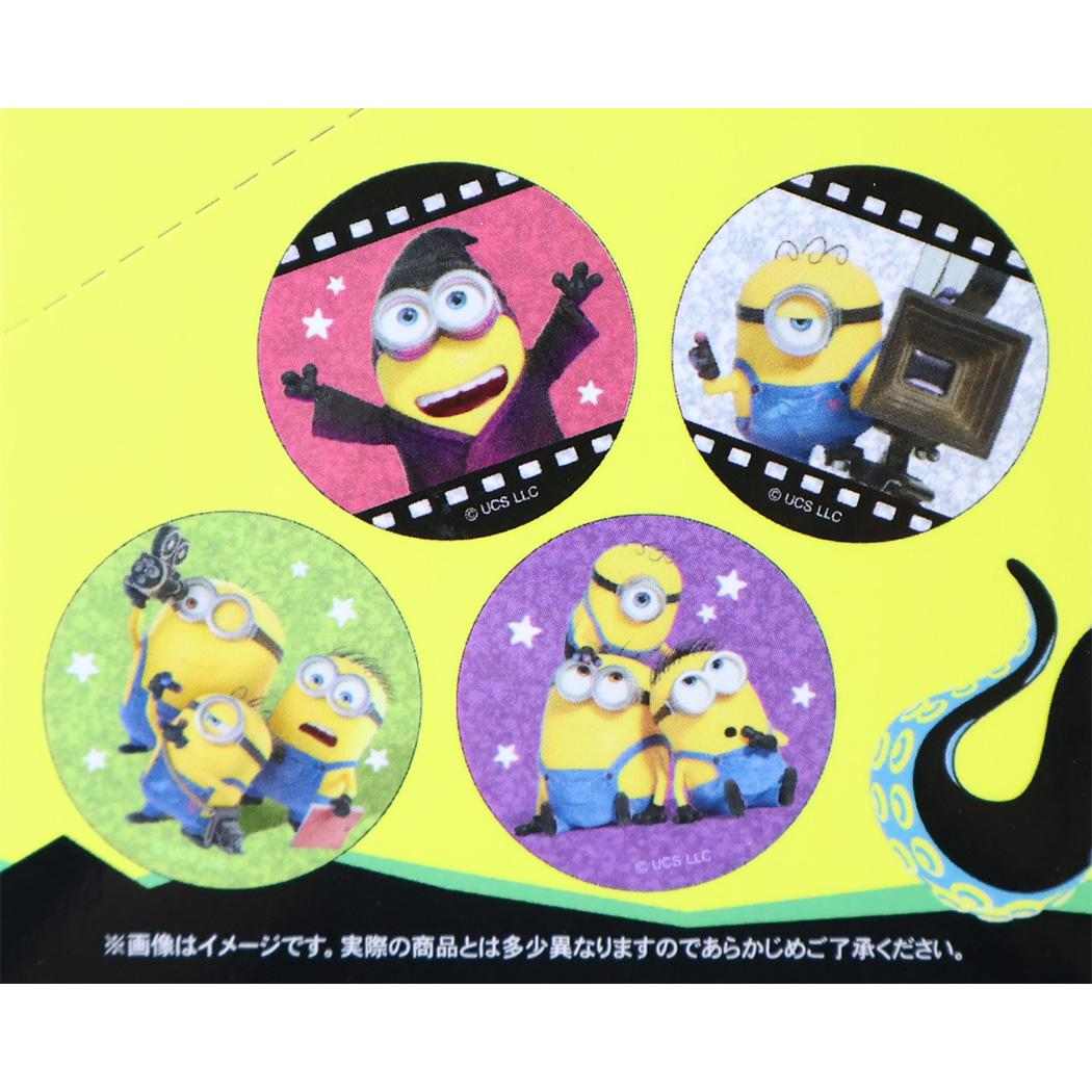 ミニオンズ＆モンスターズ 缶バッジ トレーディンググリッターCANバッジ 全8種 単品 どれか1個 ユニバーサル映画 カミオジャパン