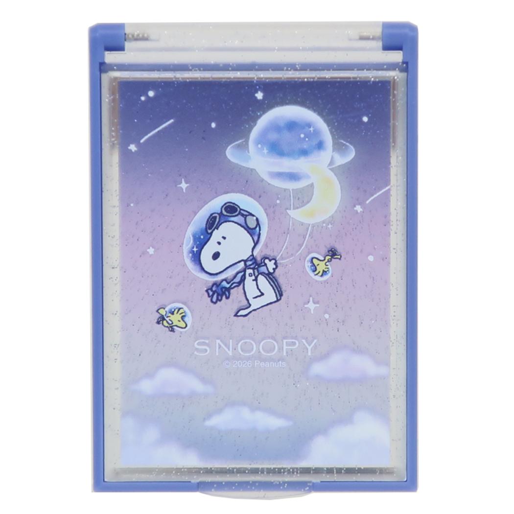 スヌーピー 手鏡 カードミラーS 夜空 ピーナッツ カミオジャパン